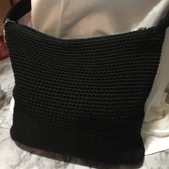 The Sak Black Crochet Shoulder Bag - Picture 8 of 8